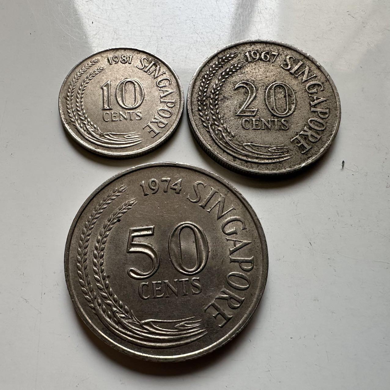 🌹外币初藏🌹🐯2026年第20场 正月十五正常发货 新加坡老版3枚