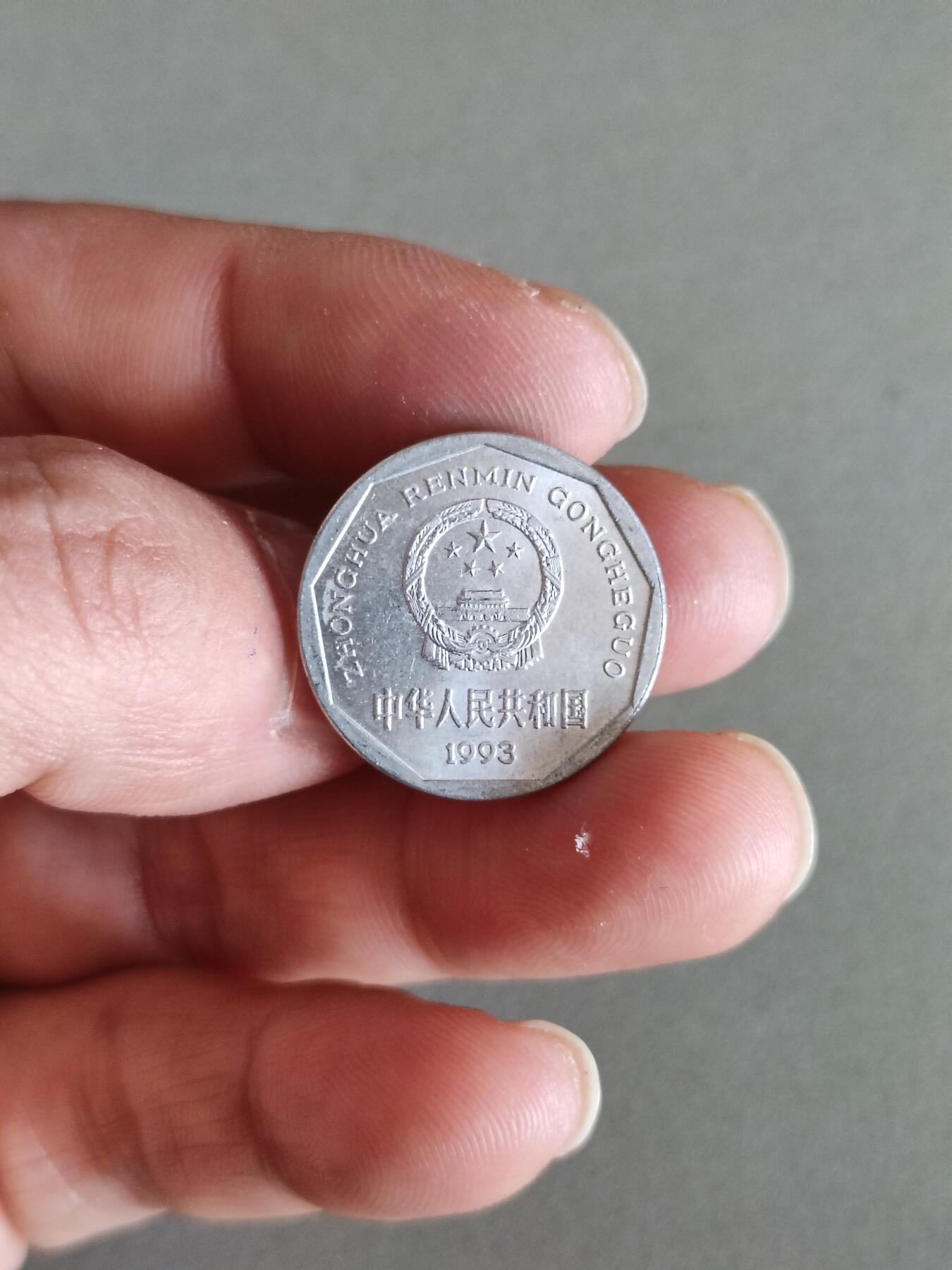 裸币 10:1993年菊花一角