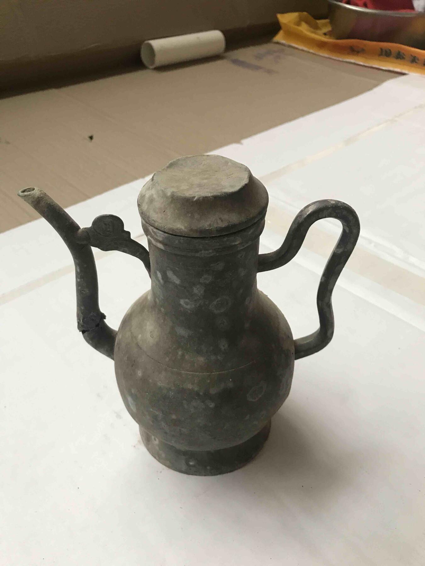 清未至民国时期的真品锡制酒壶