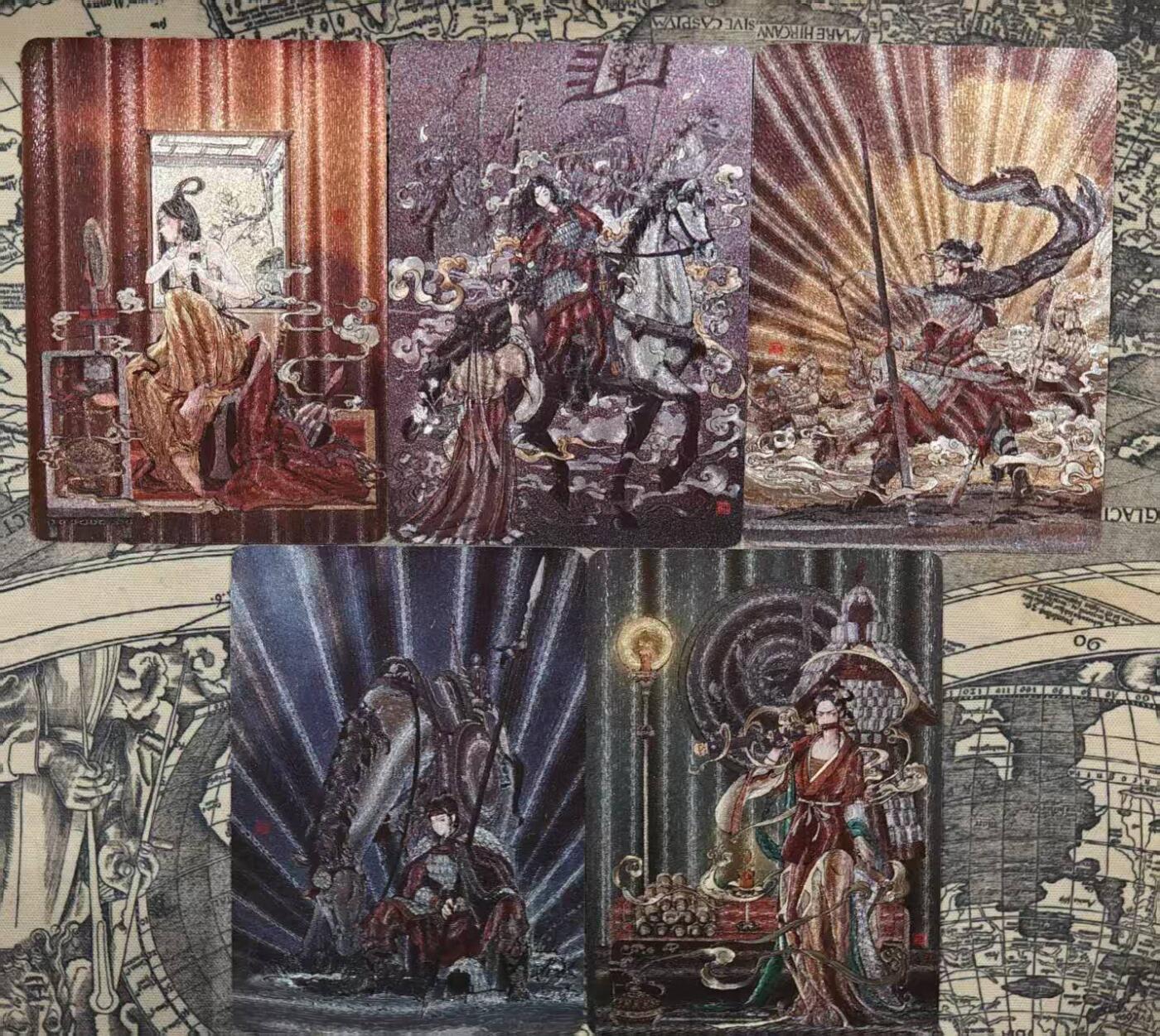 买就送PR！！龙虎卡牌-七六场（满200元包邮，无佣金，每周六结拍，欢迎送拍） 粗闪5张 橙卡文化 画画的三哥 - 花木兰