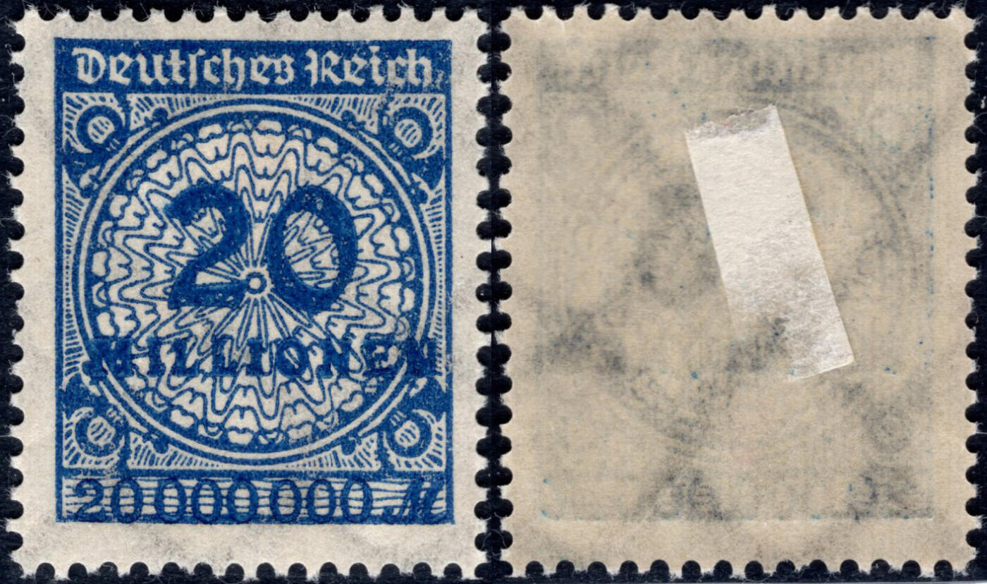 洪涛臻品批发群 精选邮票限时拍卖第1268期  德国 一战后高面值邮票 两千万马克保真! 新原胶润亮