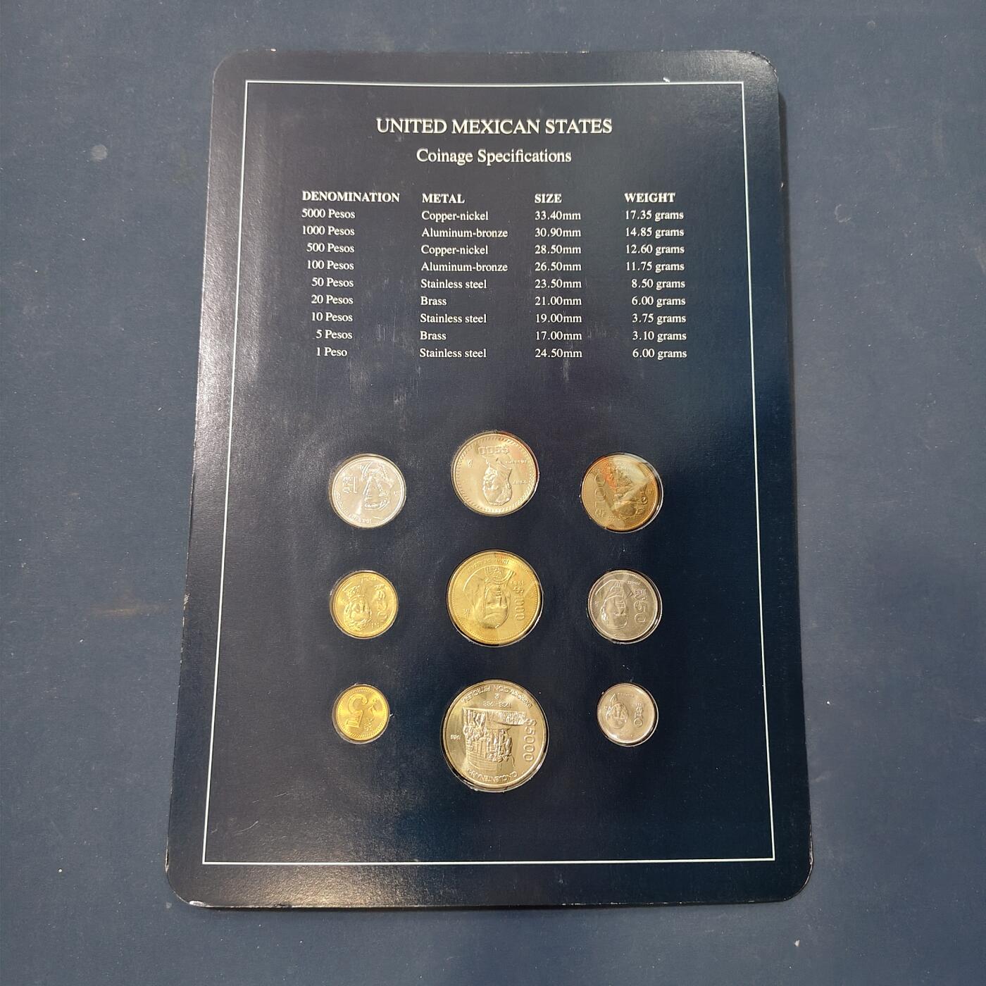 【全场包邮】纯粹捡漏拍506场-持续更新中 【富兰克林·世界各国硬币系列邮币卡】墨西哥合众国