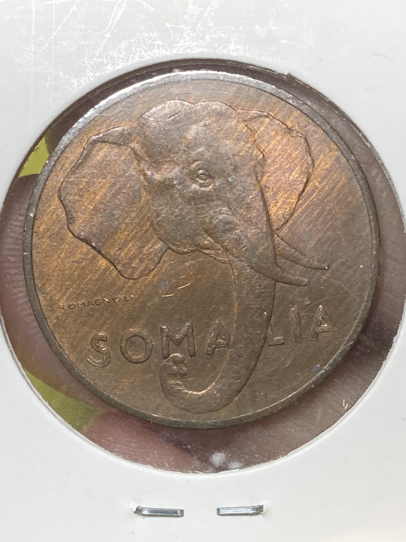 2026年第三十二场(总第二百零一场）外国精品纸夹币场(免佣金) 少见原光好品–意属索马里1950单年份5分