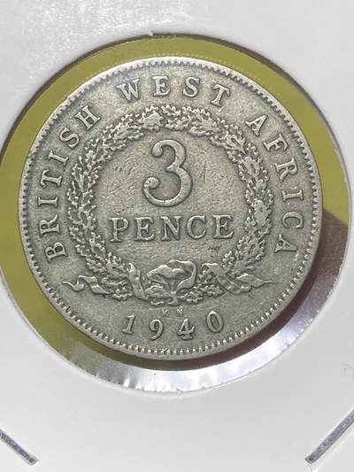 2026年第三十二场(总第二百零一场）外国精品纸夹币场(免佣金) - 英属西非1940年3便士(乔治六世第一版，KN标金斯诺顿厂造)