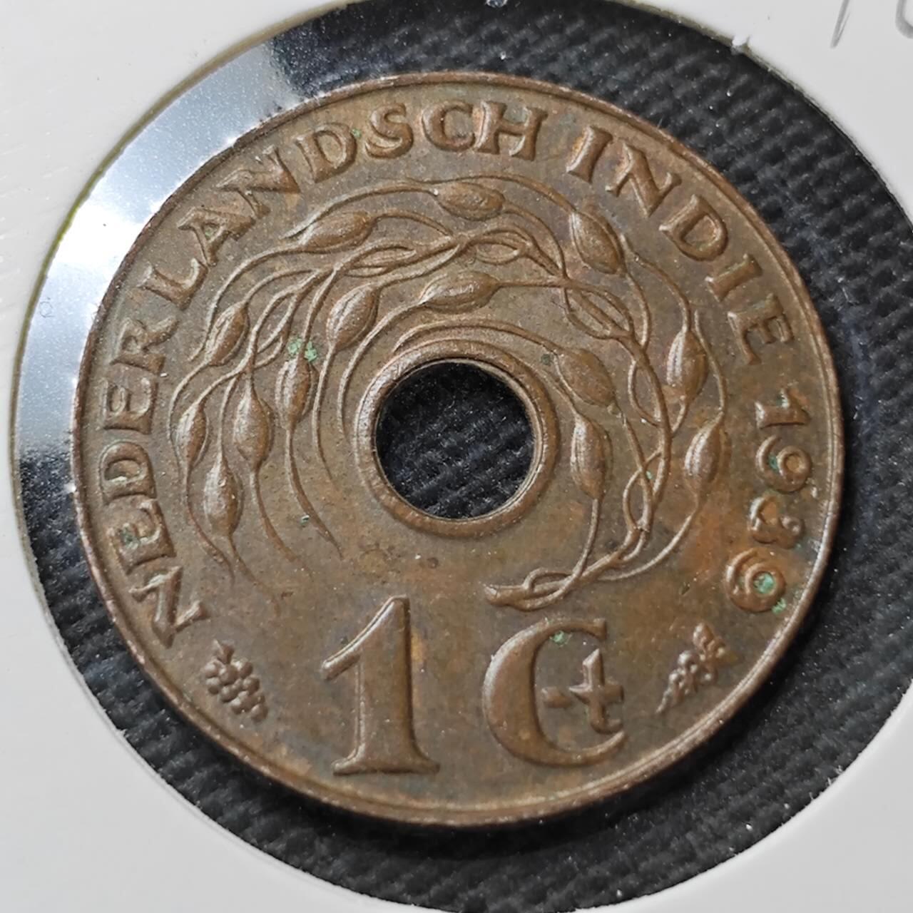 KK钱币收藏小铺  第396期  2月预留时间 周末发货  荷属东印度一分铜币