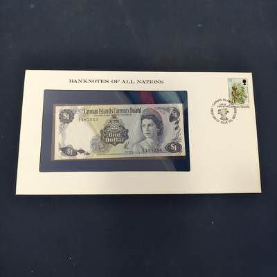 【全场包邮】纯粹捡漏拍506场-持续更新中 - 【富兰克林·世界各国纸钞系列邮币封】开曼群岛