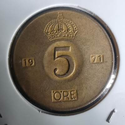 沼泽如烟--第1005场 - 瑞典1971年5欧尔