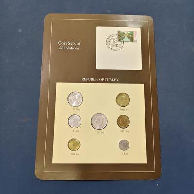 【全场包邮】纯粹捡漏拍506场-持续更新中 -  【富兰克林·世界各国硬币系列邮币卡】土耳其共和国