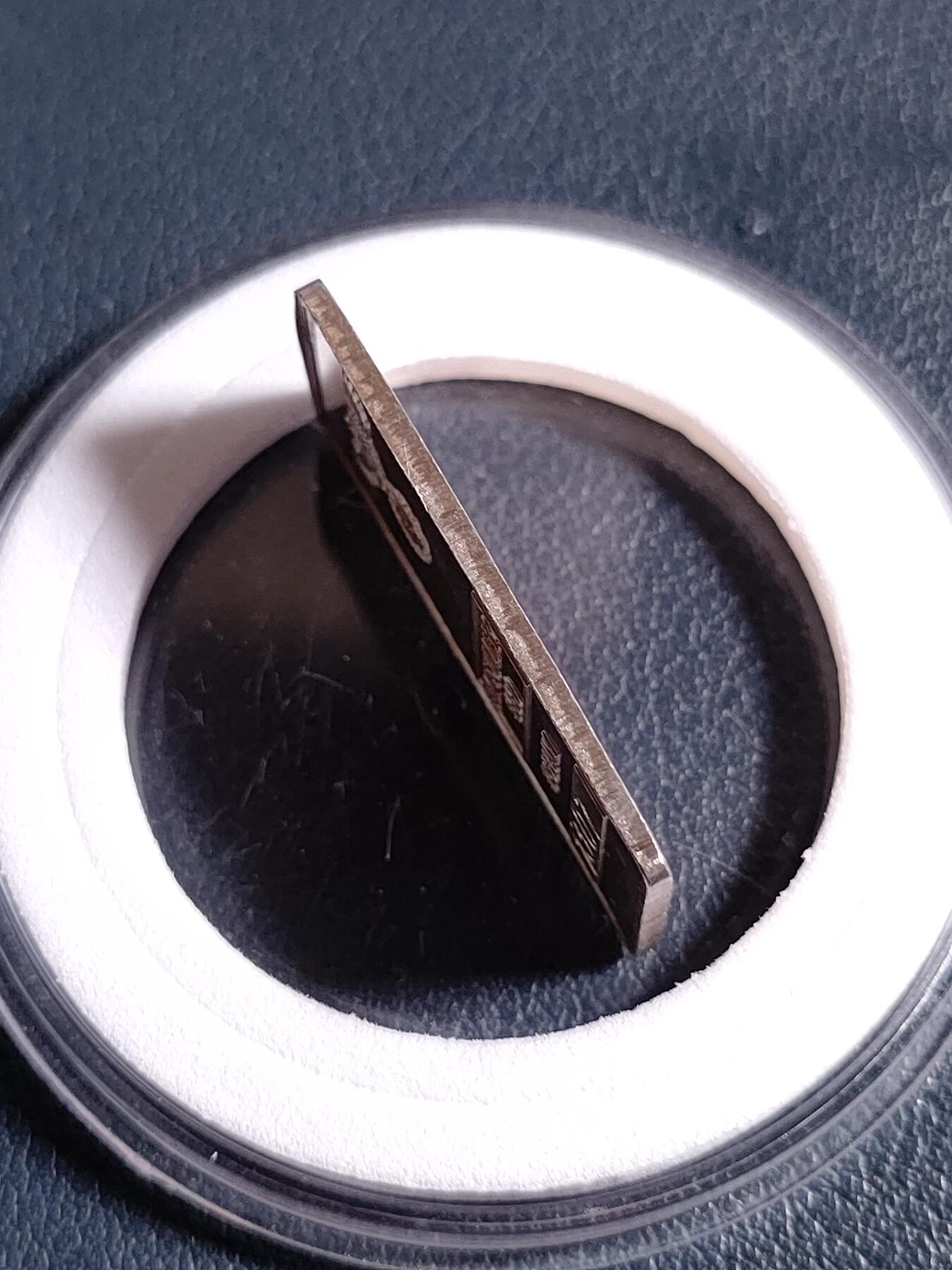 少见、德国二战时期土兵5克银条代用币（编号1307）