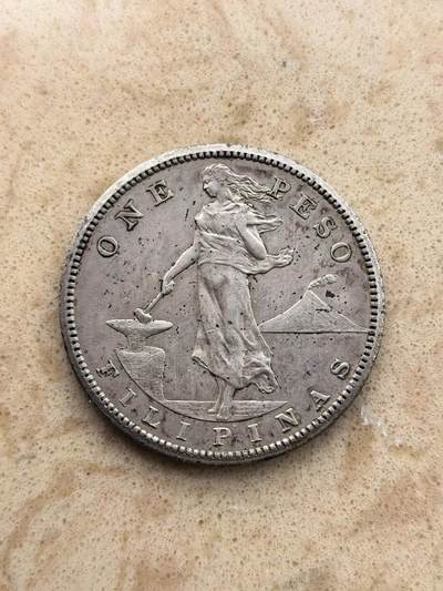 道一币馆币章第一百六十七场 - 美属菲律宾1909年1比索银币  20g 800s