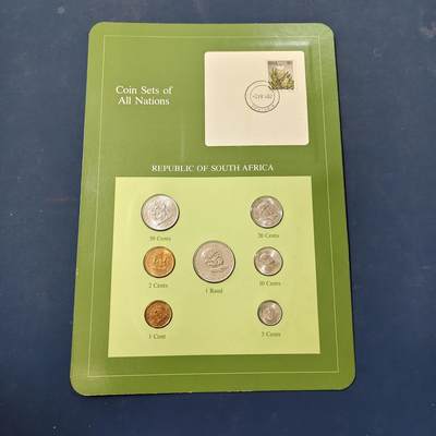 【全场包邮】纯粹捡漏拍506场（套币专场，注意佣金） - 【富兰克林·世界各国硬币系列邮币卡】南非共和国（含独年份1982年约翰·沃斯特总统纪念版4枚全套）
