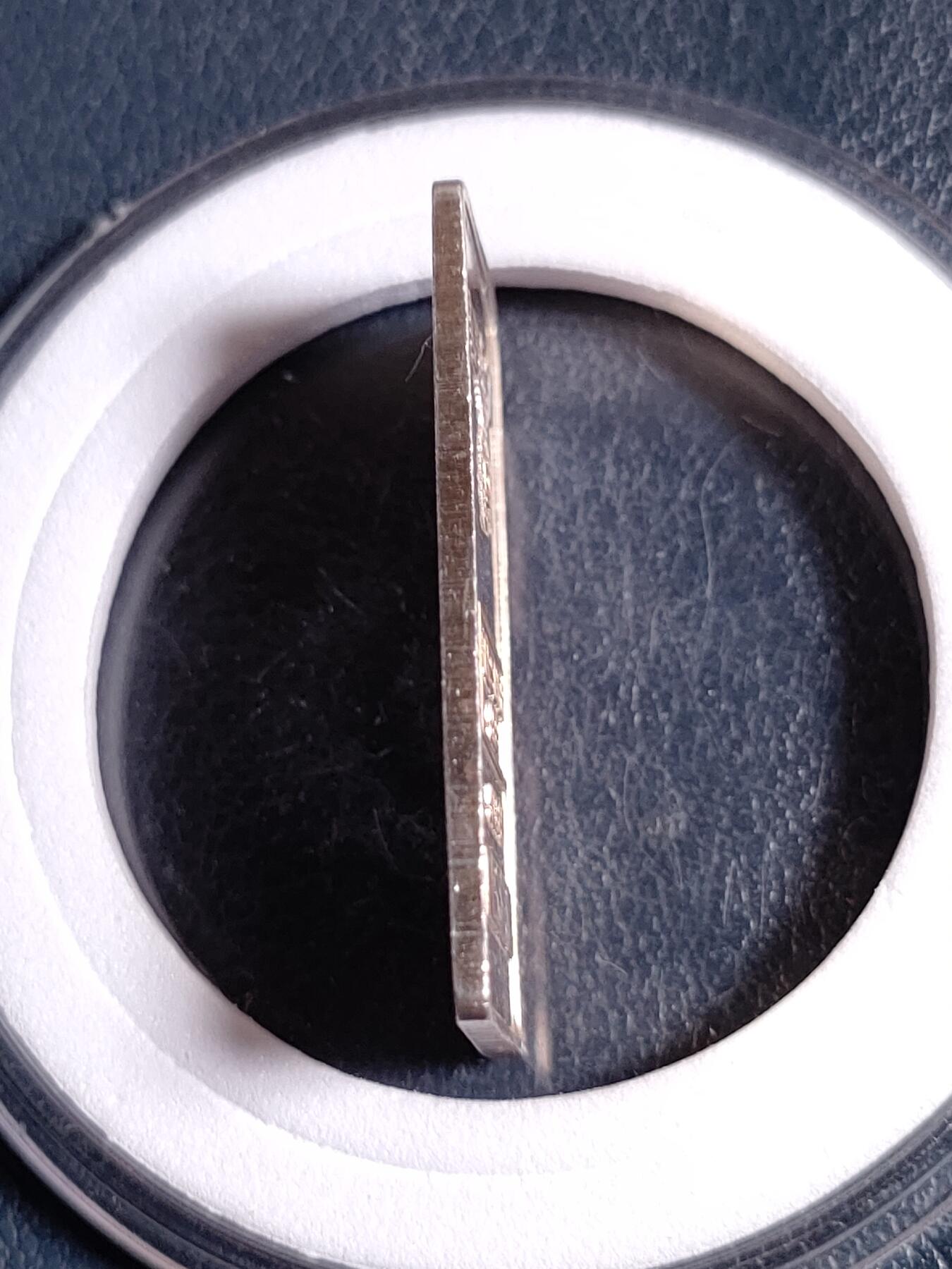 少见、德国二战时期土兵5克银条代用币（编号1533）