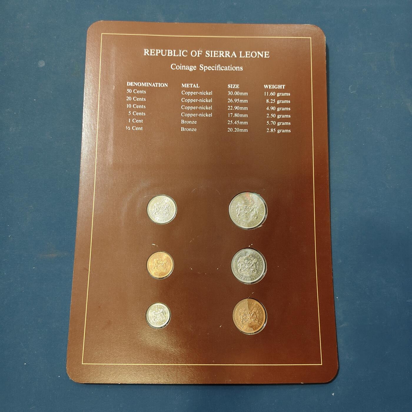 【全场包邮】纯粹捡漏拍506场-持续更新中 【富兰克林·世界各国硬币系列邮币卡】塞拉利昂共和国