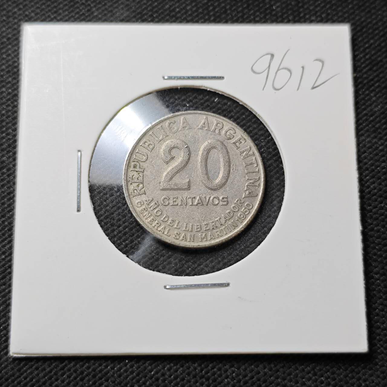 KK钱币收藏小铺  第396期  2月预留时间 周末发货  阿根廷20分纪念币