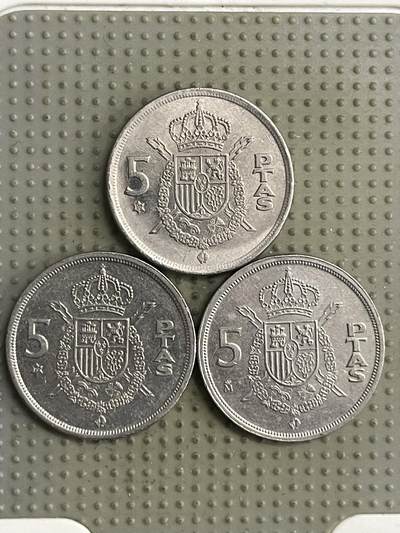 2026年第27场各国散币拍卖（总第177场） - 西班牙5比赛塔3枚