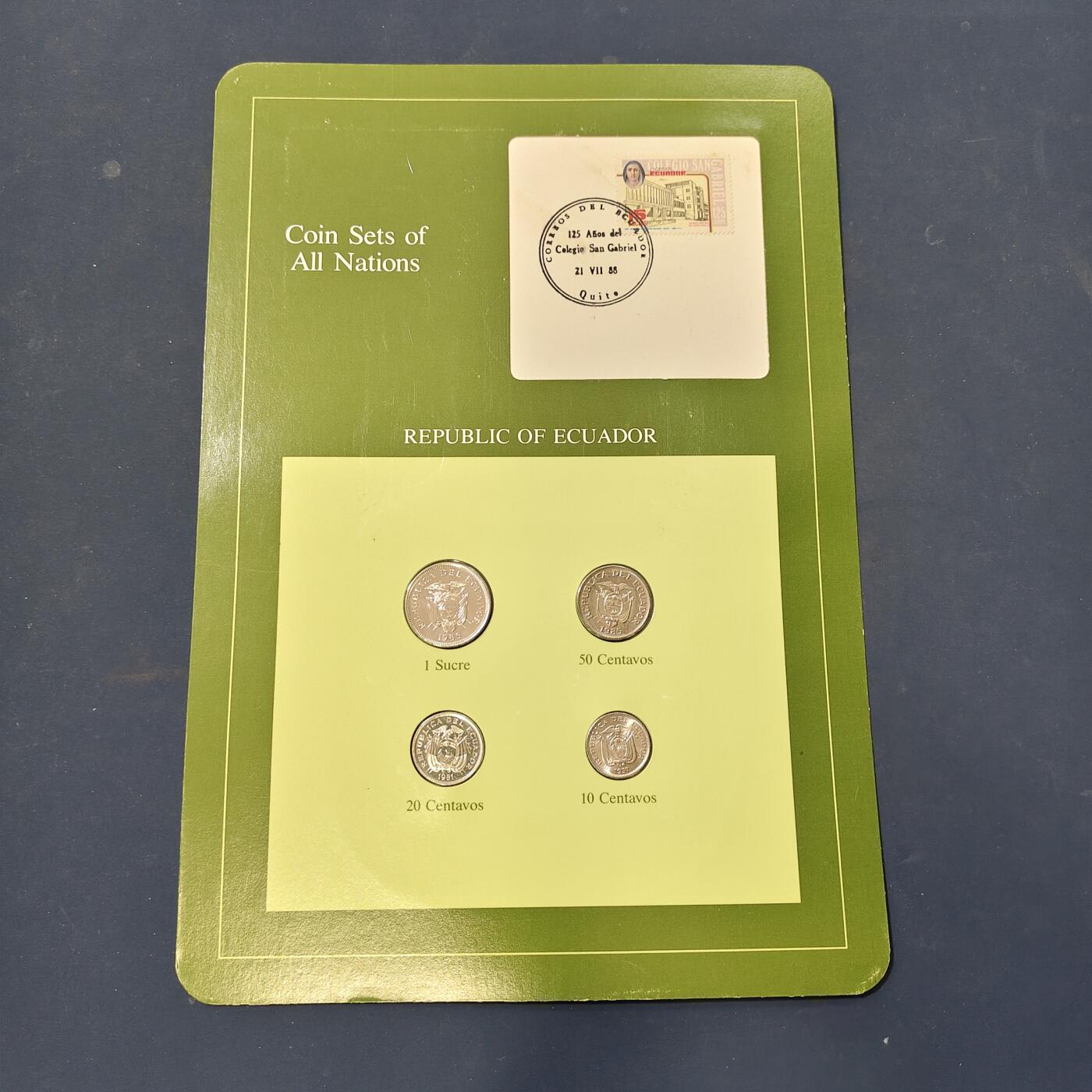 【全场包邮】纯粹捡漏拍506场-持续更新中 【富兰克林·世界各国硬币系列邮币卡】厄瓜多尔共和国