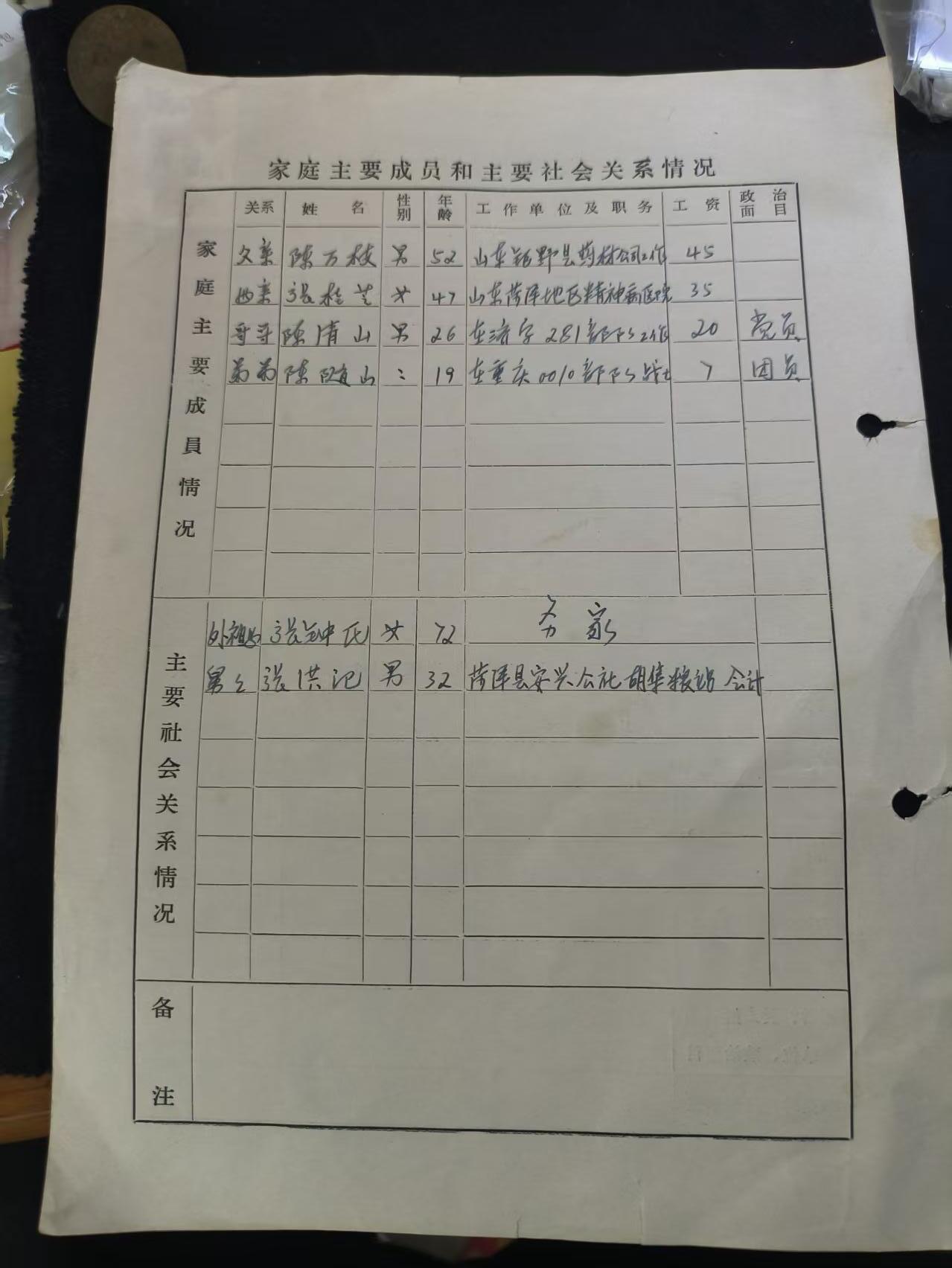 云宸嘉赏-勋臻佳藏新年快速场次（快拍 低佣 一元一手）（新年期间快递正常发） 山东师范学院学生注册登记表“工农兵学员”时期   很有意思的史料收集材料