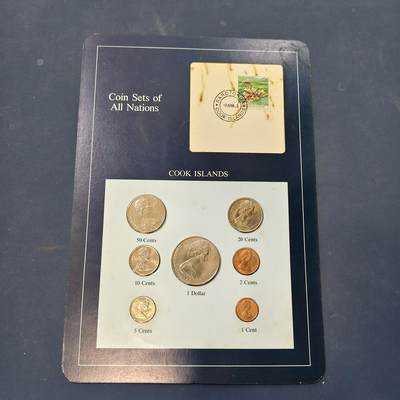 【全场包邮】纯粹捡漏拍506场-持续更新中 - 【富兰克林·世界各国硬币系列邮币卡】库克群岛（生殖图腾大版）