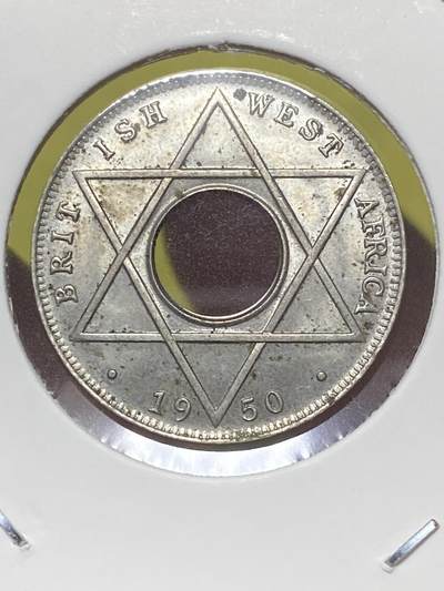 2026年第三十二场(总第二百零一场）外国精品纸夹币场(免佣金) - 原光好品–英属西非1950年1/10便士(乔治六世第二版，KN标金斯诺顿厂造，关门年仅发行2年)