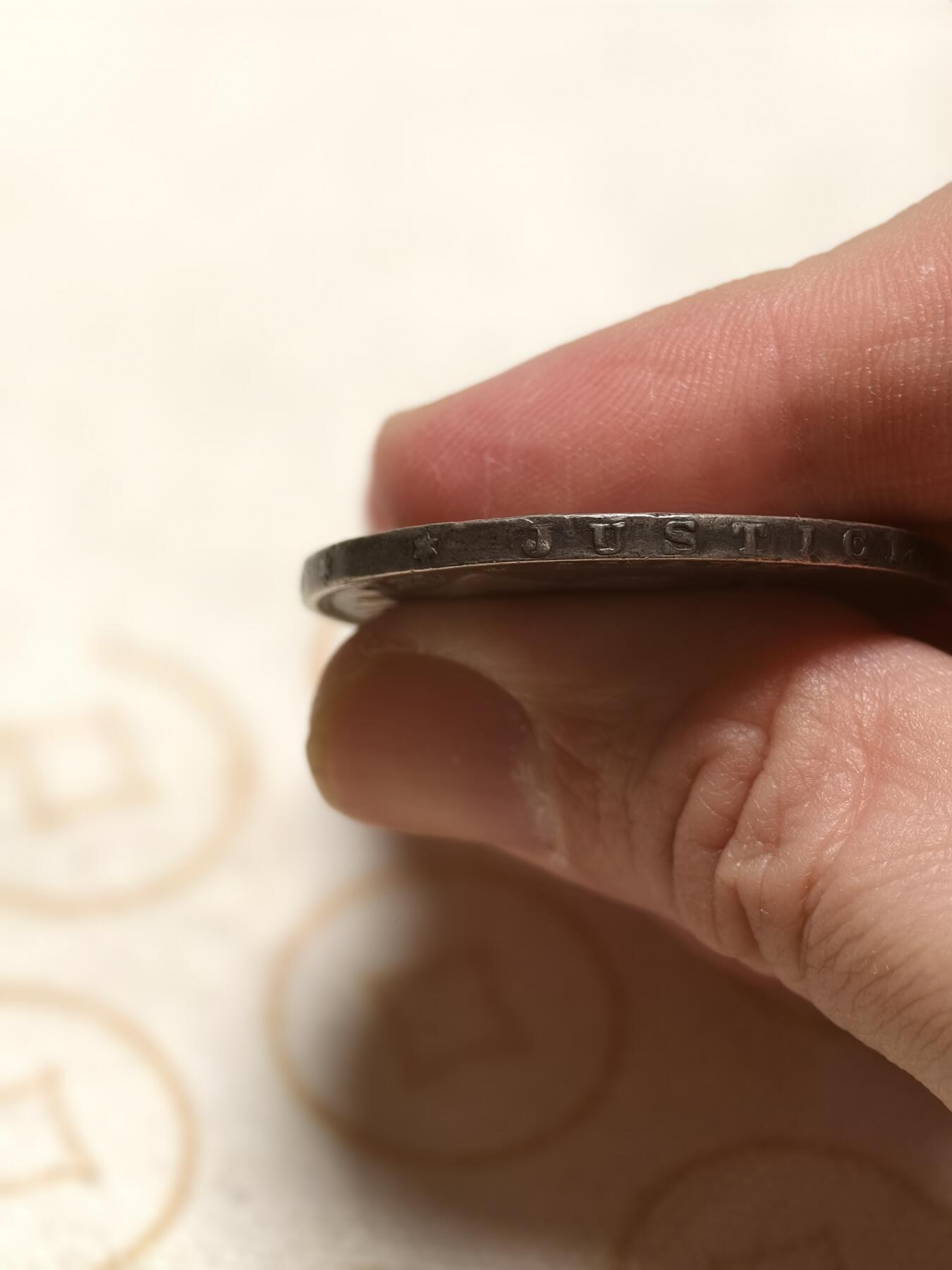 抚柳草堂-第十三期（贺新春首场）章牌钱币  奖章勋章限时免佣 满百包邮 放漏专场 1871西班牙5比塞塔双柱大银币24.7g  阿玛迪奥一世此人是意大利萨伏伊王朝的人在位仅两年多后背国徽中间是十字有别于波旁王朝的鸢尾花