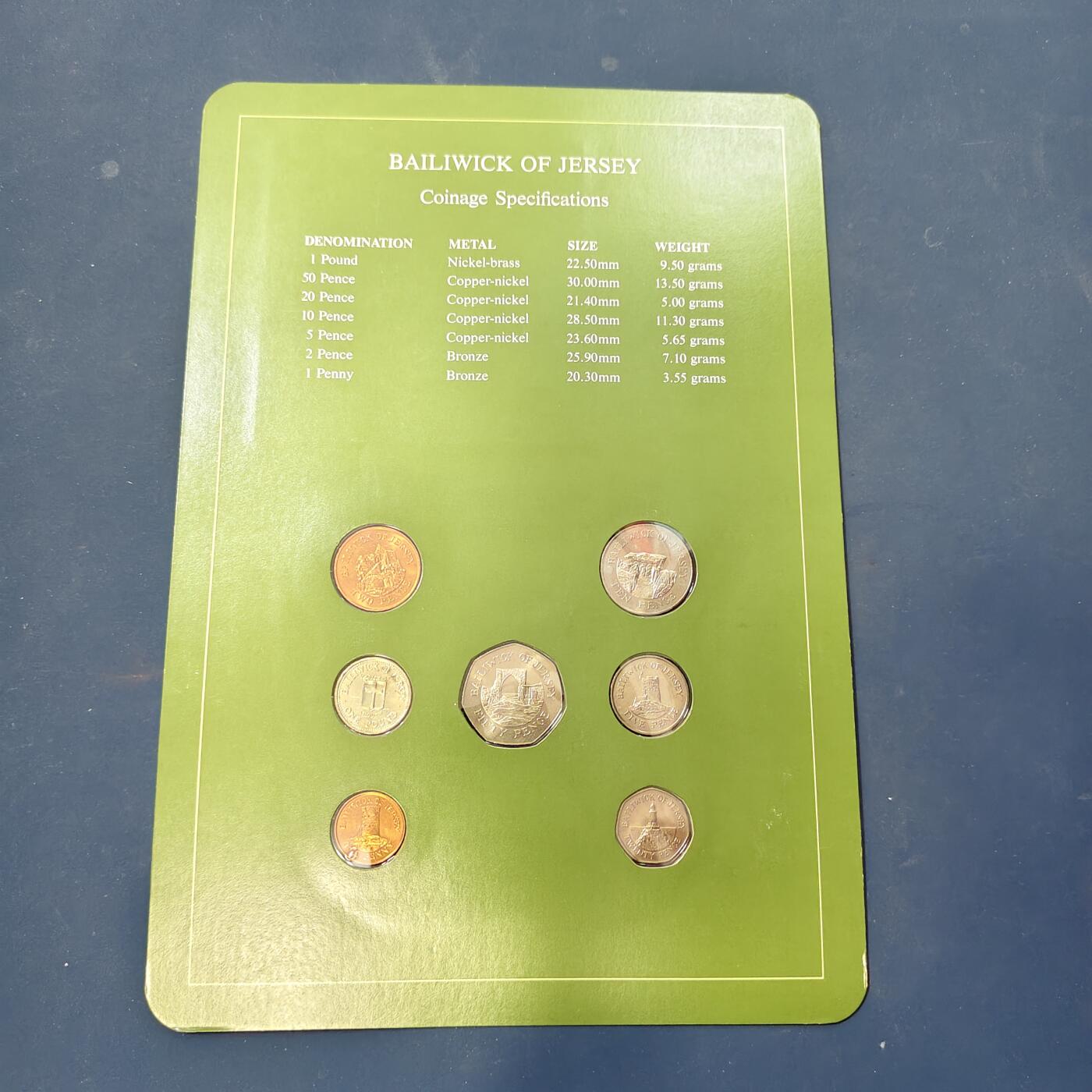 【全场包邮】纯粹捡漏拍506场-持续更新中 【富兰克林·世界各国硬币系列邮币卡】泽西（英国属地）