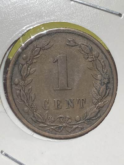 2026年第三十二场(总第二百零一场）外国精品纸夹币场(免佣金) - 荷兰🇳🇱1900年1分(威廉明娜女王第一版关门年，Halberd–长戟标，Large date–大年份版)