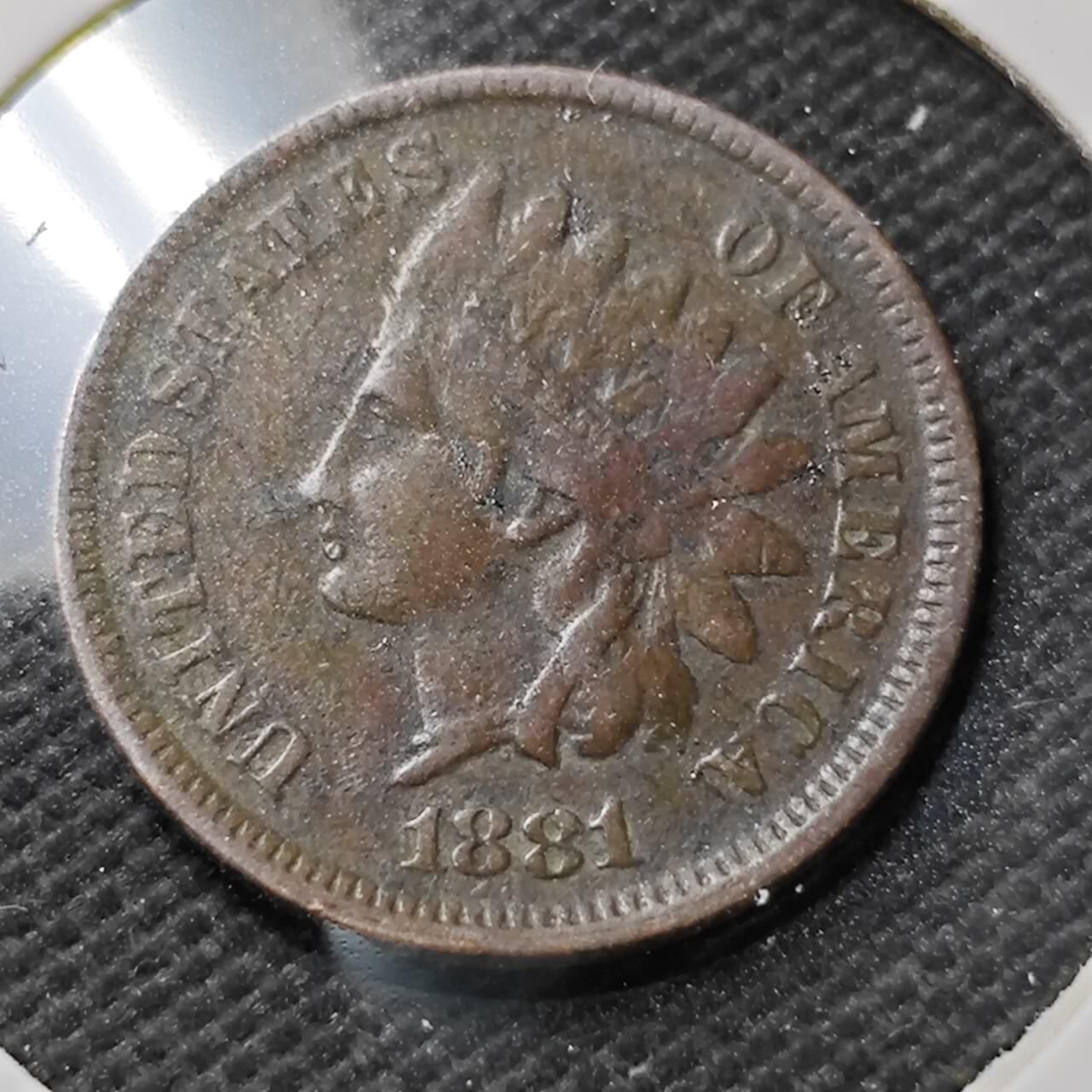 KK钱币收藏小铺  第396期  2月预留时间 周末发货  1881美国1分