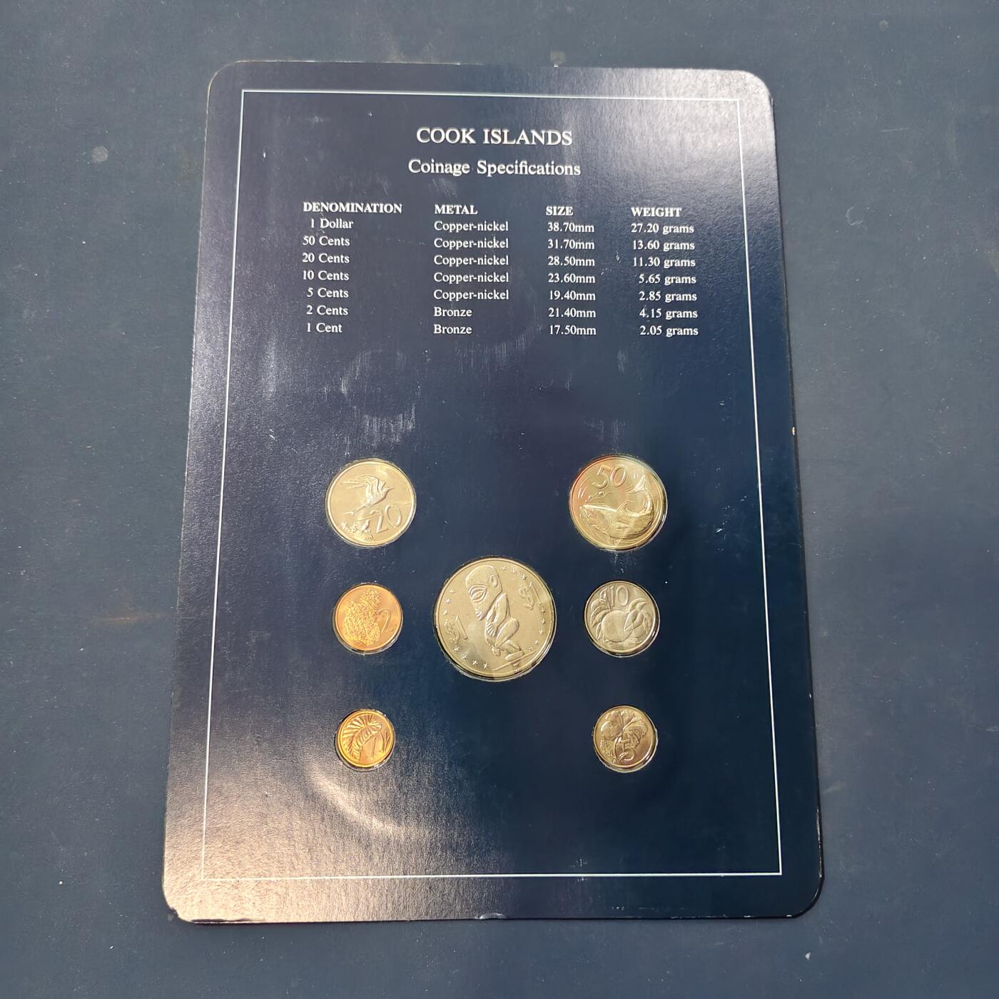 【全场包邮】纯粹捡漏拍506场-持续更新中 【富兰克林·世界各国硬币系列邮币卡】库克群岛（生殖图腾大版）