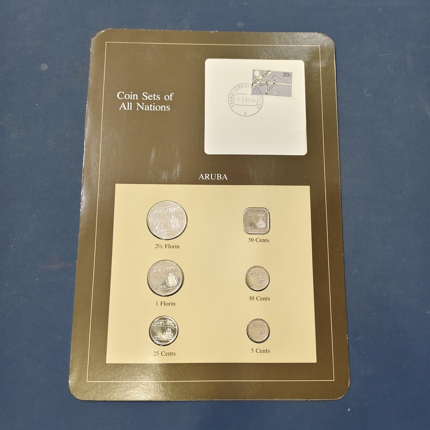 【全场包邮】纯粹捡漏拍506场-持续更新中 【富兰克林·世界各国硬币系列邮币卡】阿鲁巴（荷兰属地）
