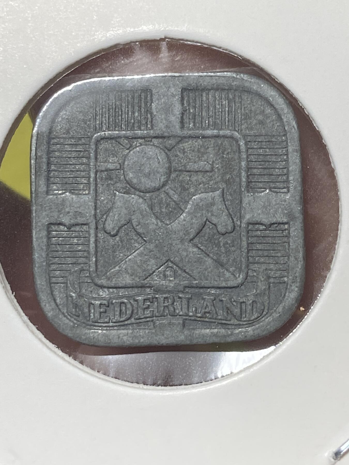 2026年第三十二场(总第二百零一场）外国精品纸夹币场(免佣金) 荷兰🇳🇱1943年5分(二战德国占领时期)