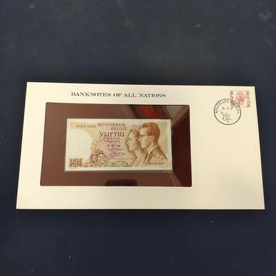 【全场包邮】纯粹捡漏拍506场（套币专场，注意佣金） - 【富兰克林·世界各国纸钞系列邮币封】西班牙王国