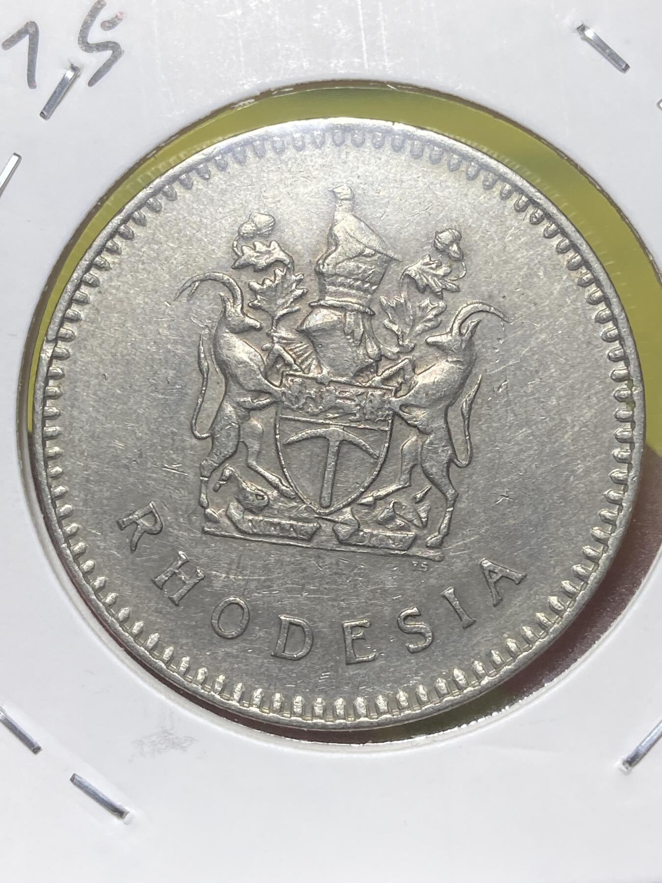 2026年第三十二场(总第二百零一场）外国精品纸夹币场(免佣金) 罗德西亚1975年25分