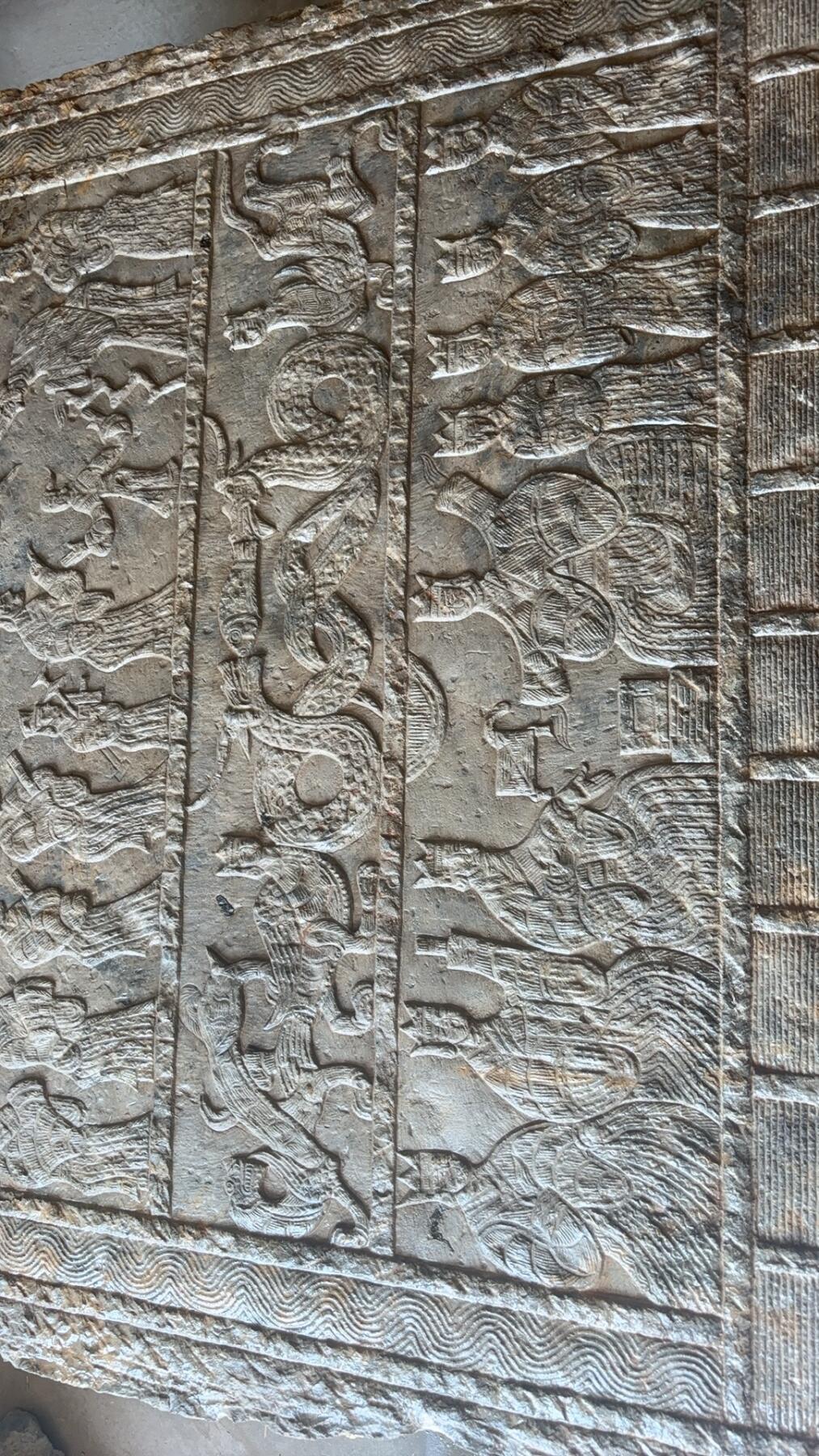 汉画像拓（孔子见老子）