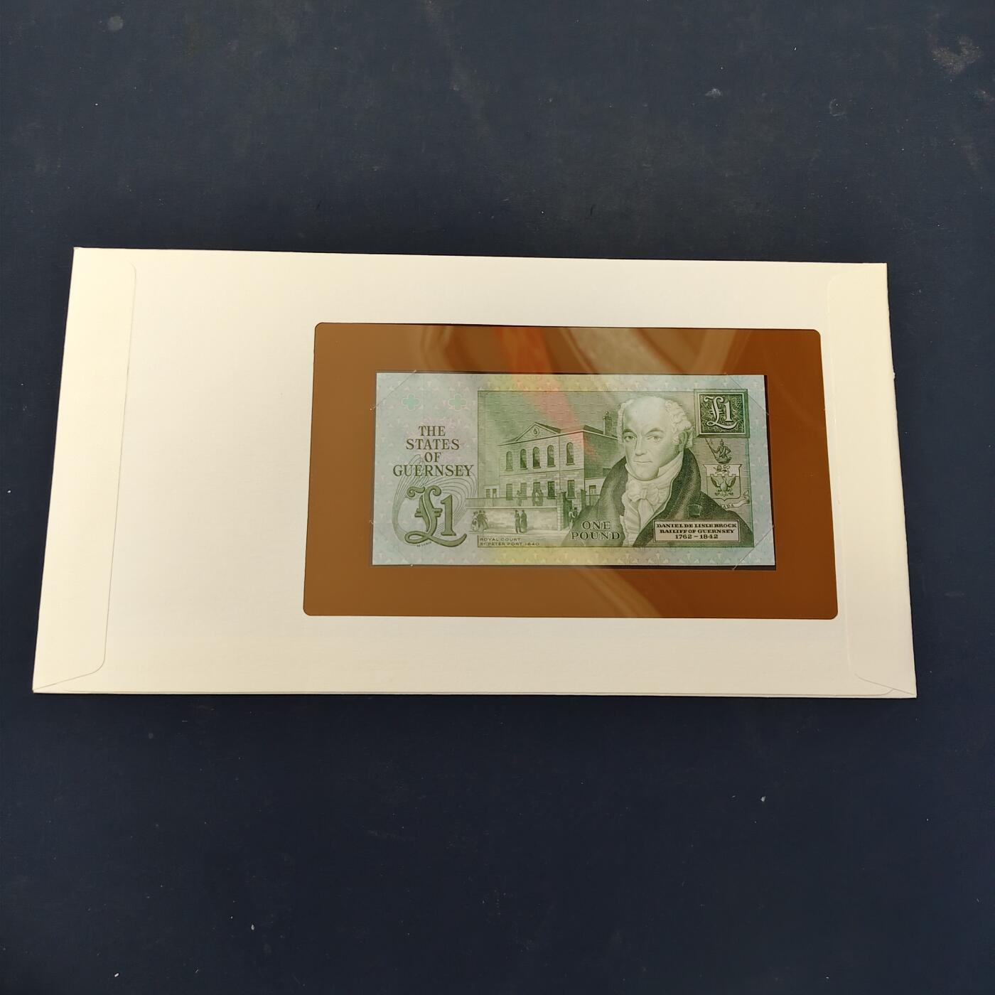 【全场包邮】纯粹捡漏拍506场-持续更新中 【富兰克林·世界各国纸钞系列邮币封】根西（英国属地）