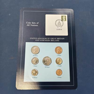 【全场包邮】纯粹捡漏拍506场-持续更新中 -  【富兰克林·世界各国硬币系列邮币卡】大不列颠和北爱尔兰联合王国（英国）-1镑为英格兰橡树版