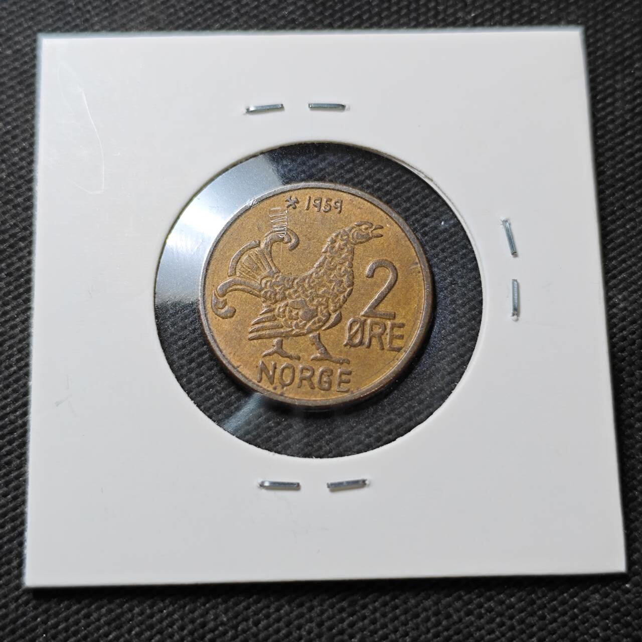 KK钱币收藏小铺  第396期  2月预留时间 周末发货  挪威2欧尔动物版