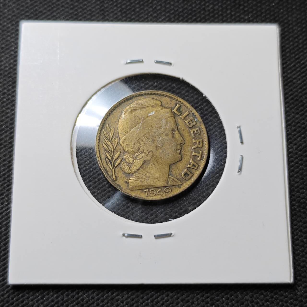 KK钱币收藏小铺  第396期  2月预留时间 周末发货  1949阿根廷20分