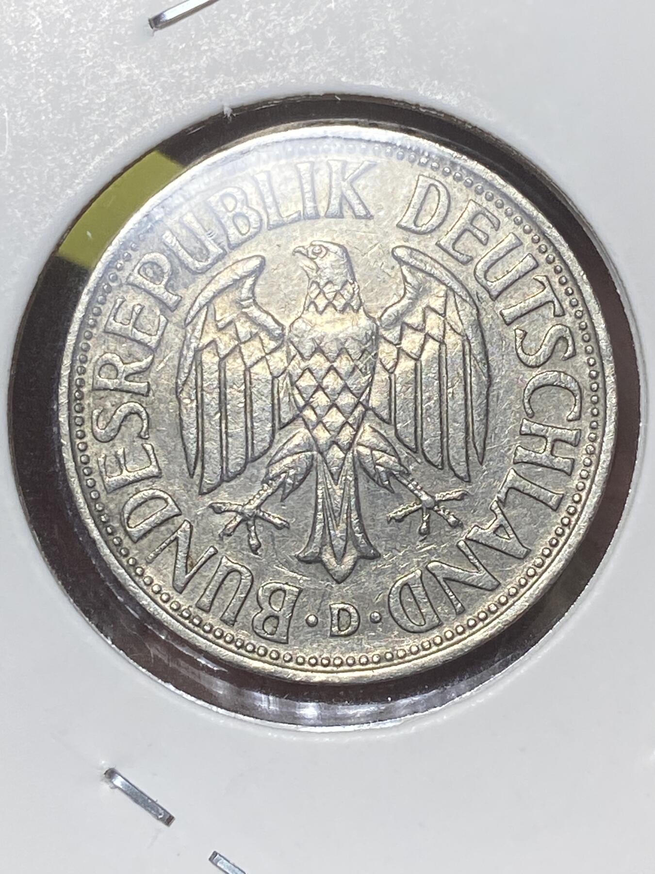 2026年第三十二场(总第二百零一场）外国精品纸夹币场(免佣金) 少见早期年份–德国🇩🇪1957年1德国马克(D标，慕尼黑造)