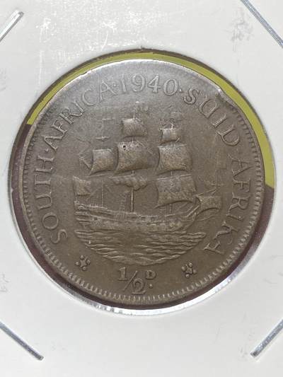 2026年第三十二场(总第二百零一场）外国精品纸夹币场(免佣金) - 英属南非1940年1/2便士(乔治六世第一版)