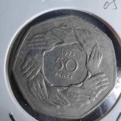 沼泽如烟--第1005场 - 英国1973年50便士纪念币