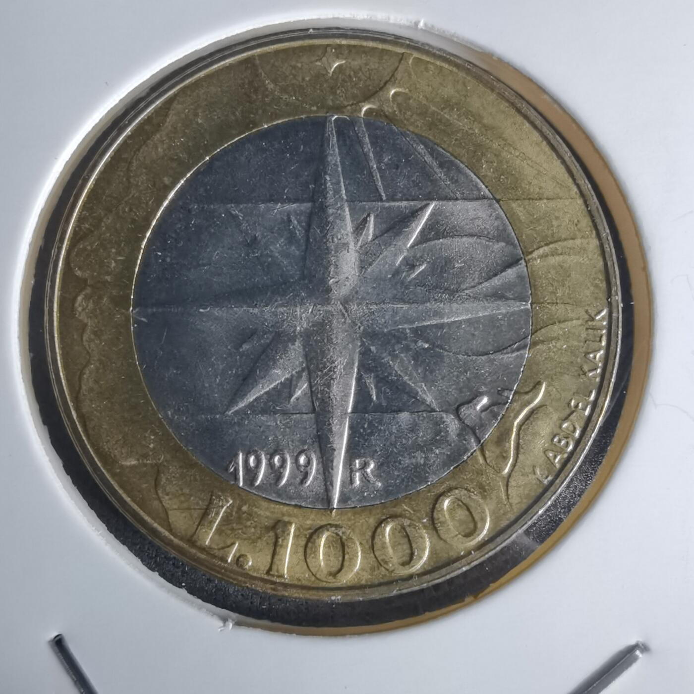 沼泽如烟--第1005场 圣马力诺1999年1000里拉