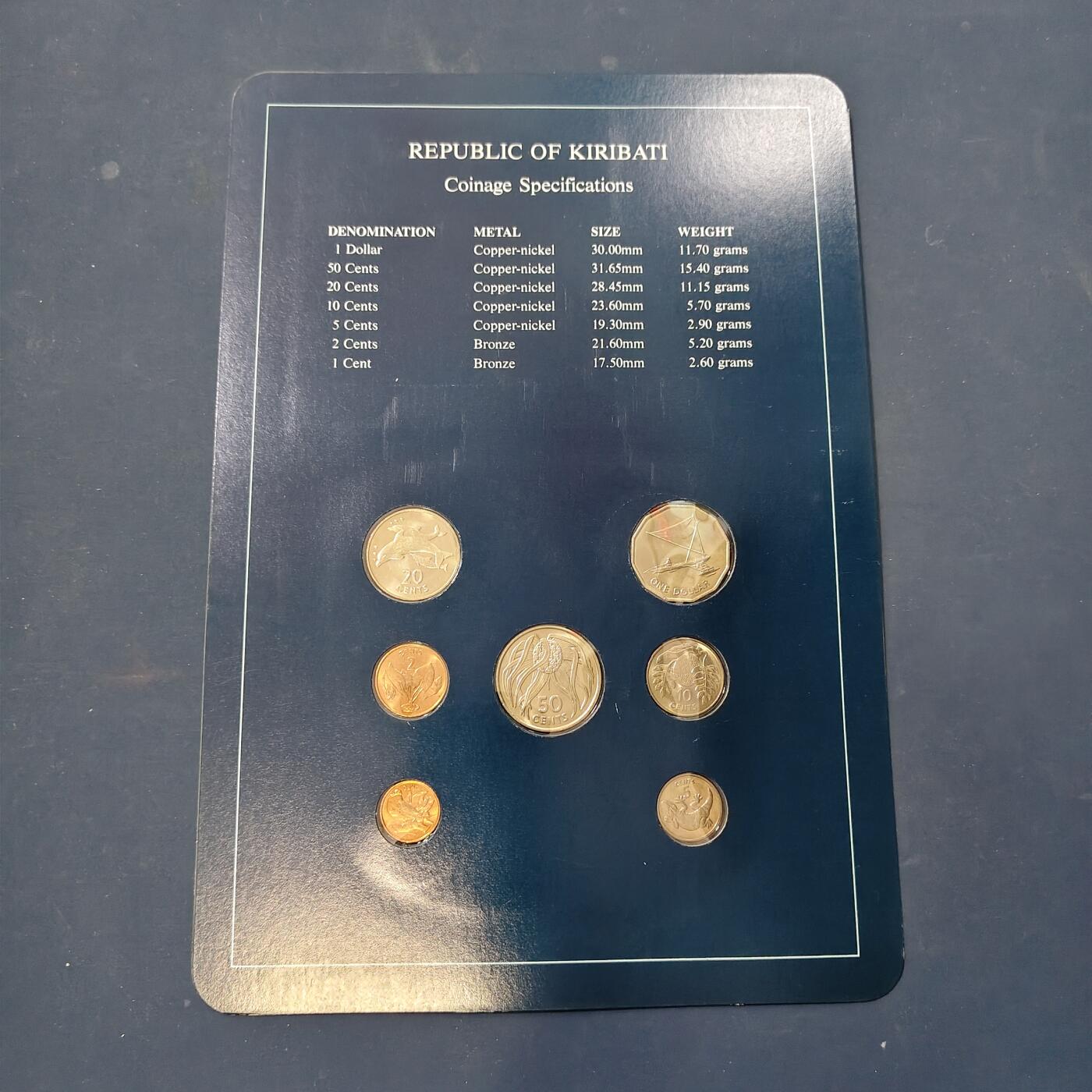 【全场包邮】纯粹捡漏拍506场-持续更新中 【富兰克林·世界各国硬币系列邮币卡】基里巴斯共和国