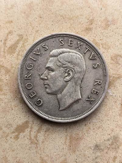 道一币馆币章第一百六十七场 - 南非1952年开普敦被发现300周年5先令银币  28.28g 500s