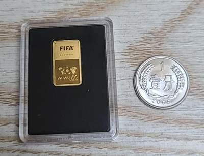【币将精彩】世界钱币拍卖（2026-3-11） - 所罗门FIFA墨西哥世界杯0.5克方形金币9999纯金