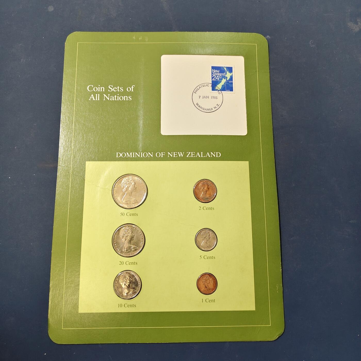 【全场包邮】纯粹捡漏拍506场-持续更新中 【富兰克林·世界各国硬币系列邮币卡】新西兰联合王国