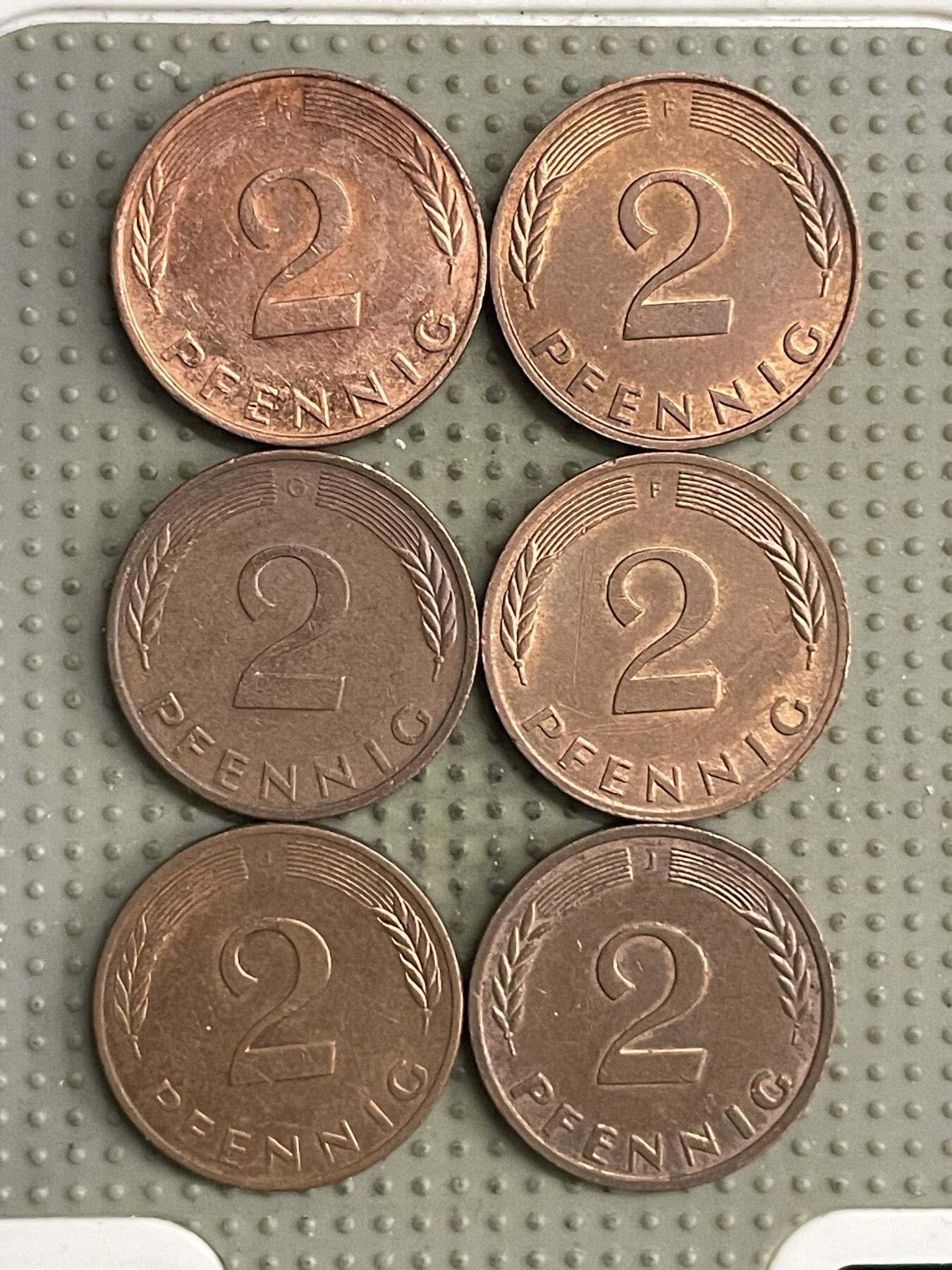 2026年第27场各国散币拍卖（总第177场） 德国2芬尼6枚