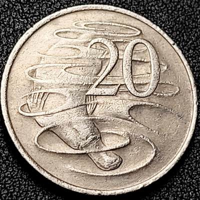 泉币菌-第199场- 新年快乐 新年第7场 本场拍品多 请提前出价（正月十五统一发货） - 1978年英属澳大利亚20分 伊丽莎白女王  鸭嘴兽  28.5mm