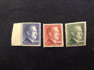 云宸嘉赏-勋臻佳藏新年快速场次（快拍 低佣 一元一手）（新年期间快递正常发） - 德意志第三帝国“高面值马克头像邮票”带原胶  赠友佳品 送护邮袋