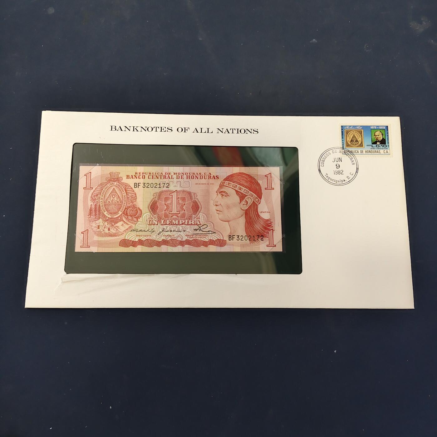 【全场包邮】纯粹捡漏拍506场-持续更新中 【富兰克林·世界各国纸钞系列邮币封】洪都拉斯共和国