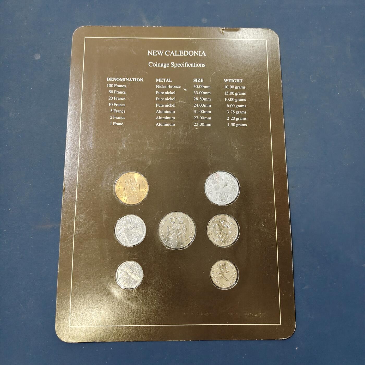 【全场包邮】纯粹捡漏拍506场-持续更新中 【富兰克林·世界各国硬币系列邮币卡】新喀里多尼亚（法国属地）